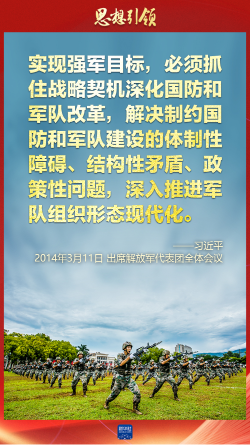 思想引領｜兩會上，習主席這樣談強軍之路