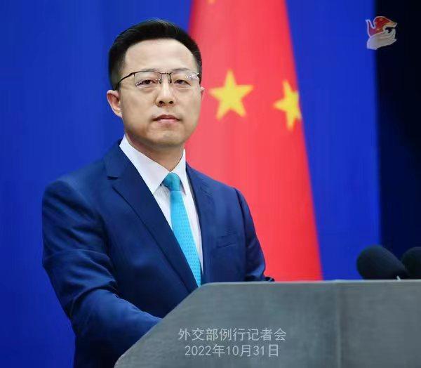 外交部發(fā)言人趙立堅(jiān)。 薛偉 攝