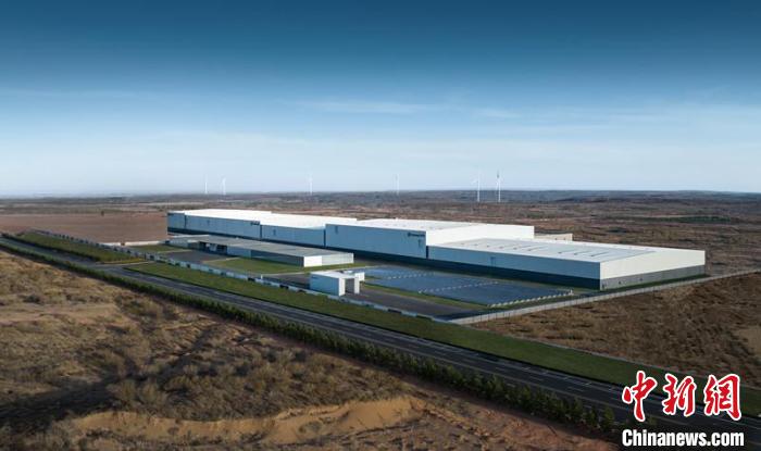 圖為鄂爾多斯零碳產(chǎn)業(yè)園(資料圖)?！堅﹫D