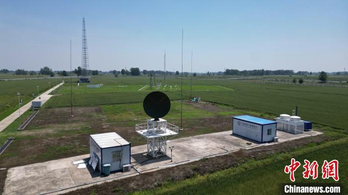 航拍壽縣國(guó)家氣候觀測(cè)臺(tái)。　祝亮 攝