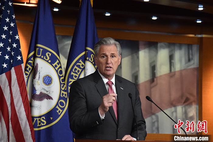 資料圖：美國眾議院議長麥卡錫。<a target='_blank' href='/'><p  align=