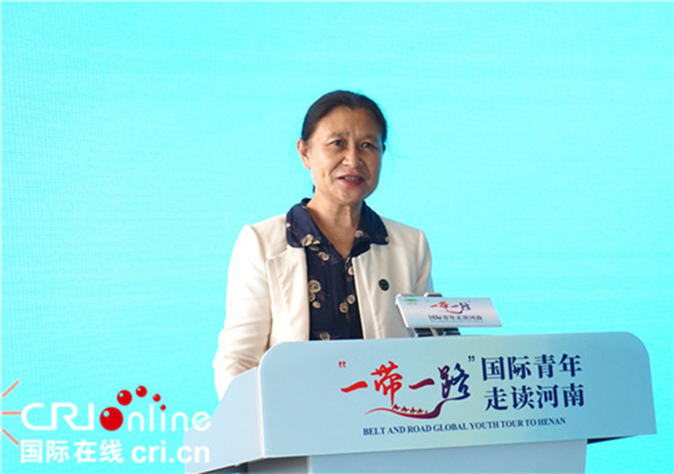 中國人民對外友好協(xié)會二級巡視員李冬梅致辭。賈親親 攝