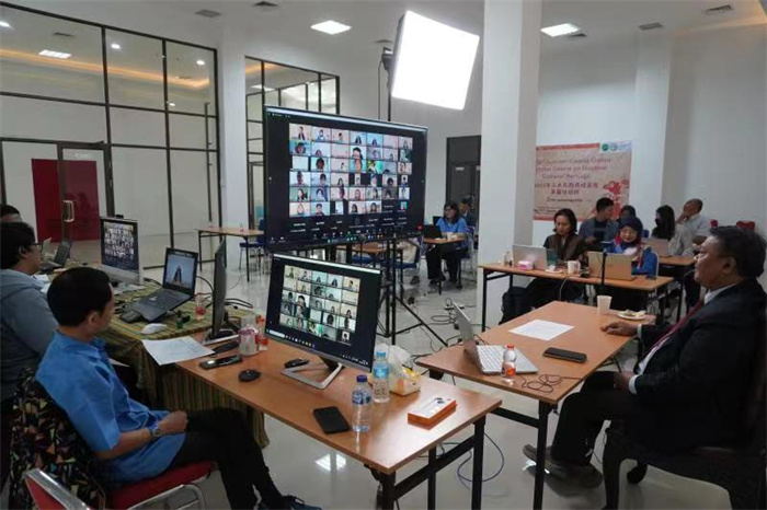 活動現(xiàn)場。供圖：印尼三一一大學(xué)孔子學(xué)院