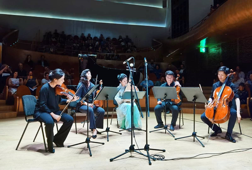 “古老文明的現(xiàn)代回聲——中國(guó)當(dāng)代作曲家室內(nèi)樂(lè)作品音樂(lè)會(huì)”在意大利舉行。中國(guó)駐意大利使館供圖