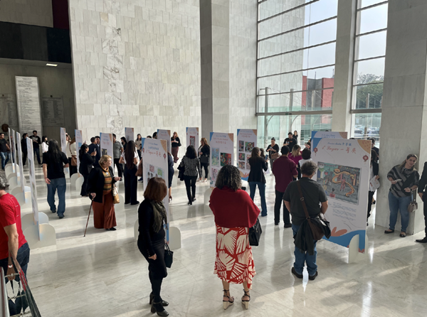 獲獎作品展現(xiàn)場。中國駐圣保羅總領(lǐng)館供圖