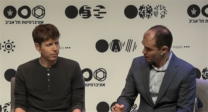 奧特曼和伊利亞在以色列特拉維夫大學(xué)的圓桌分享會。圖源：視頻截圖