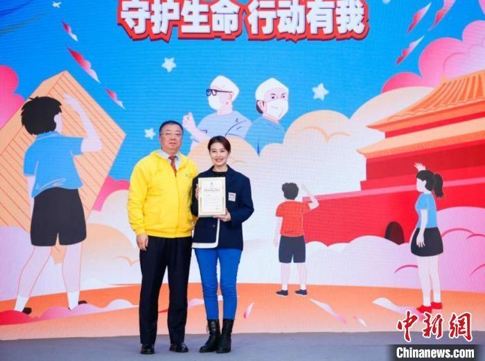 演員周海媚受邀參與公益活動(dòng)?！」鶆P敏 攝