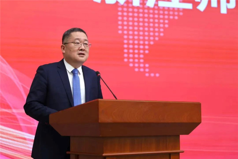 浙江師范大學(xué)黨委書記鄭孟狀致辭。主辦方供圖