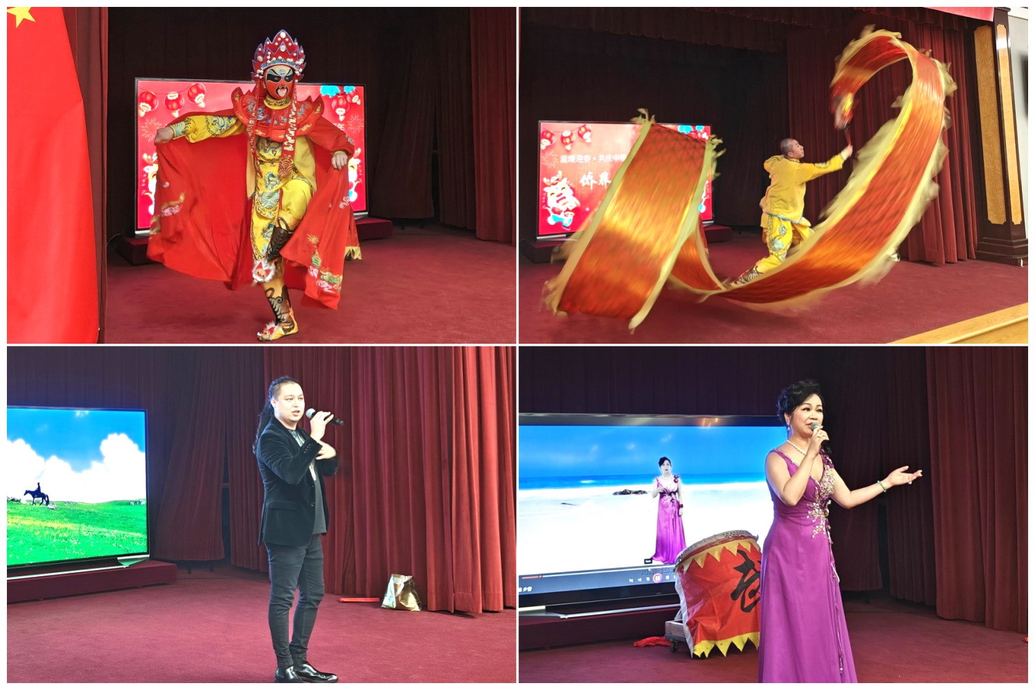 當(dāng)?shù)貎S界知名演員獻(xiàn)上精彩演出。主辦方供圖