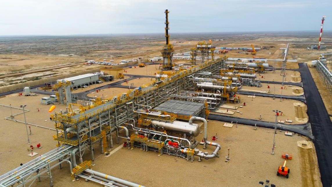 圖為西古爾納-1油田項目一景。中國石油（伊拉克）西古爾納公司供圖。