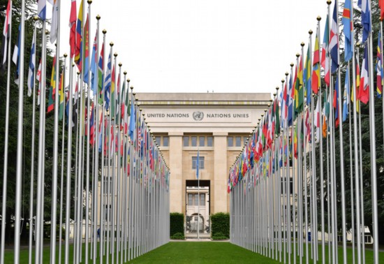 這是2023年5月21日在瑞士日內(nèi)瓦拍攝的聯(lián)合國萬國宮。新華社記者連漪攝