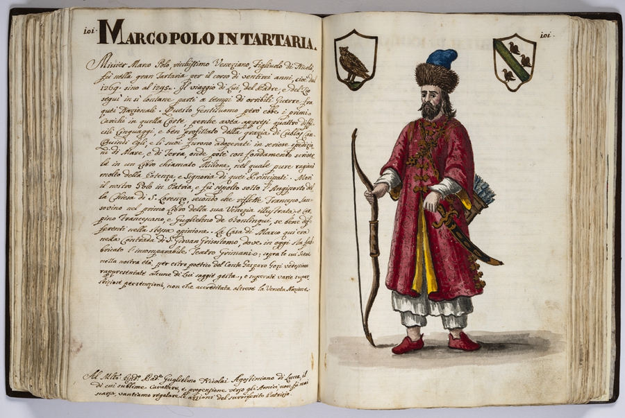 “馬可·波羅的世界”展覽的部分展品。威尼斯市立博物館基金會供圖