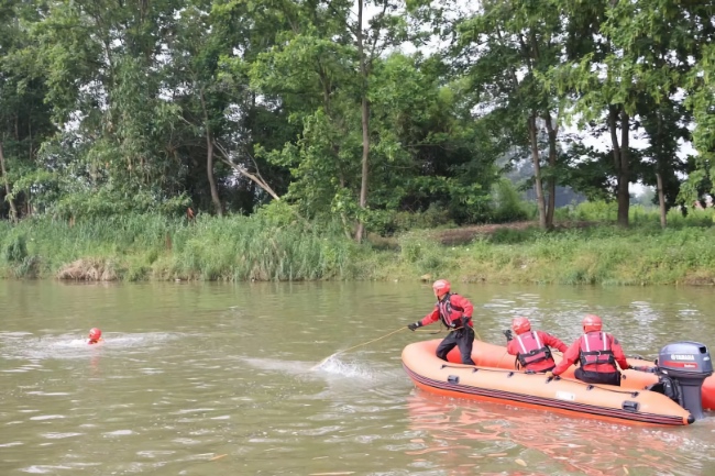 演習(xí)現(xiàn)場(chǎng)。四川省應(yīng)急管理廳供圖