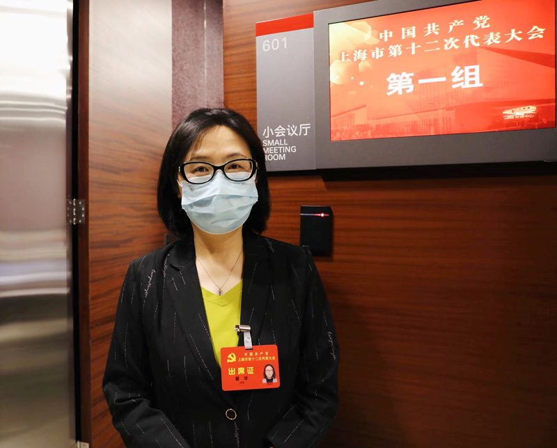 黨代表翟華。人民網(wǎng) 王文娟攝