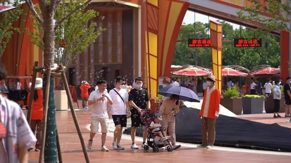 試運行中的淮安方特。受訪方供圖