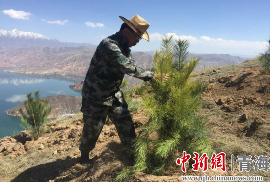 圖為尖扎干部職工生態(tài)建設和環(huán)境保護現(xiàn)場。尖宣 供圖