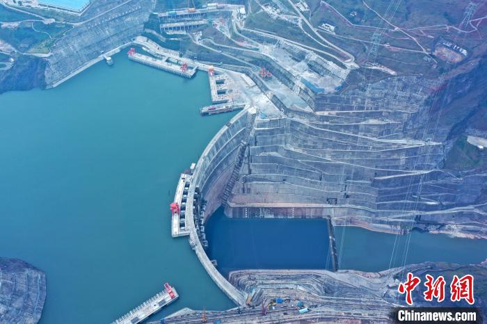 圖為白鶴灘水電站。　水電四局供圖