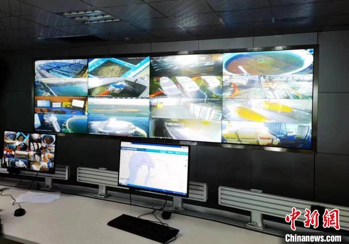 資料圖為生產(chǎn)平臺實時監(jiān)控視頻實現(xiàn)高速率、低時延回傳?！∏嗪Ｒ苿雍Ｄ戏止竟﹫D