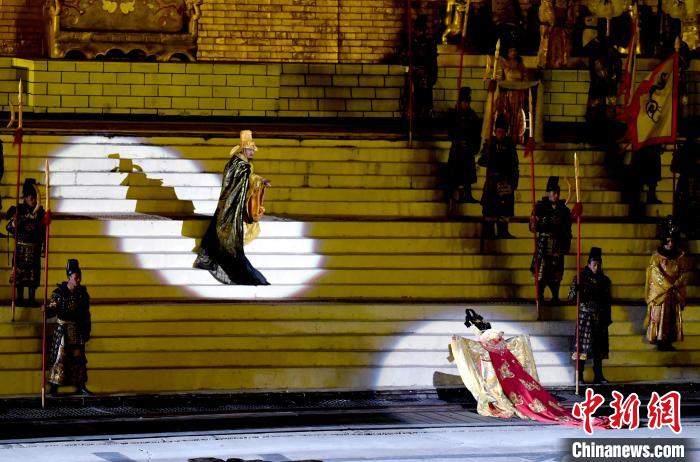 3月17日，西藏拉薩，《文成公主》大型史詩劇演出現(xiàn)場。　李林 攝