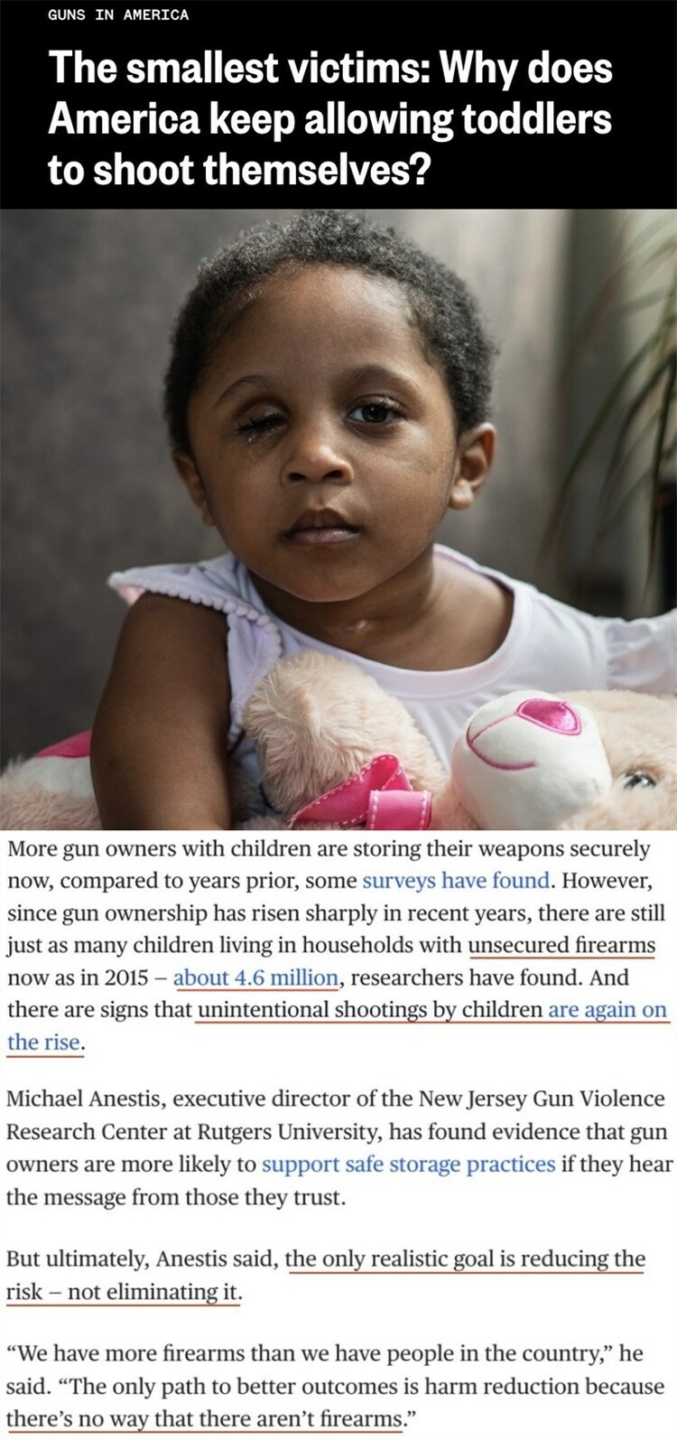 槍支暴力:美國無法克服的“公共衛(wèi)生危機(jī)”