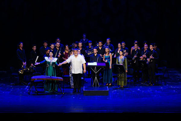 2024匈牙利青少年國際音樂會(huì)節(jié)目《茉莉花》表演舞臺現(xiàn)場。兒促會(huì)藝教委供圖