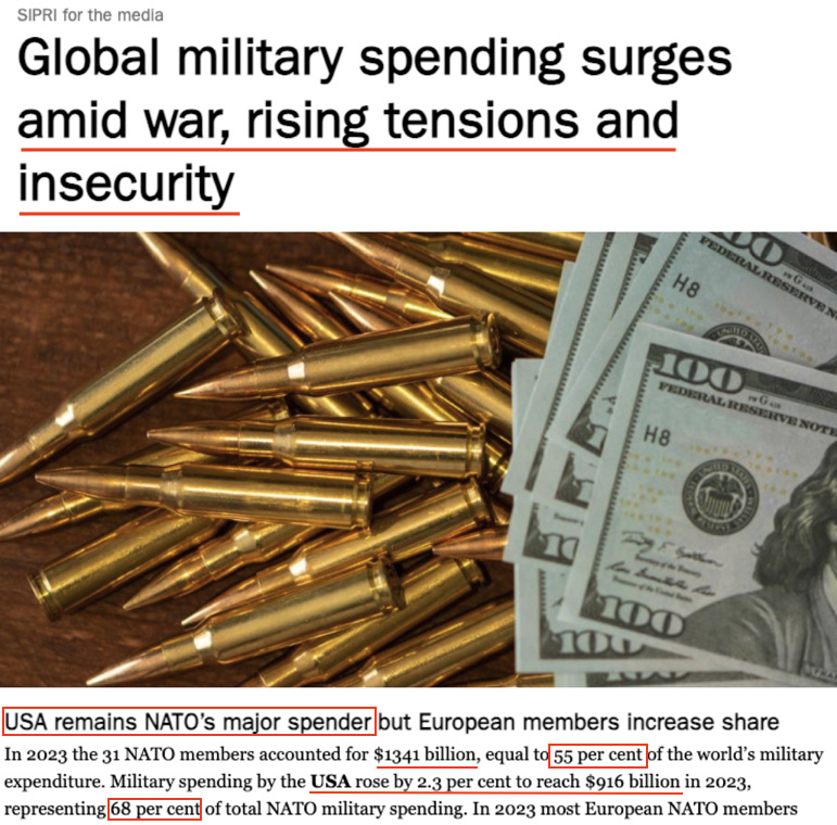 “美式拱火”持續(xù) 北約成員國(guó)成軍費(fèi)增長(zhǎng)大戶(hù)