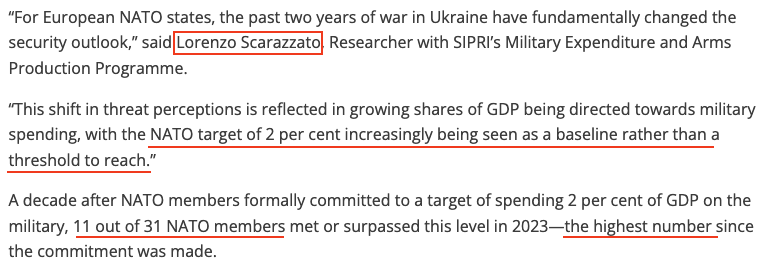 “美式拱火”持續(xù) 北約成員國(guó)成軍費(fèi)增長(zhǎng)大戶(hù)