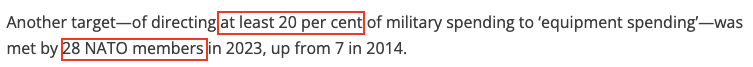 “美式拱火”持續(xù) 北約成員國(guó)成軍費(fèi)增長(zhǎng)大戶(hù)