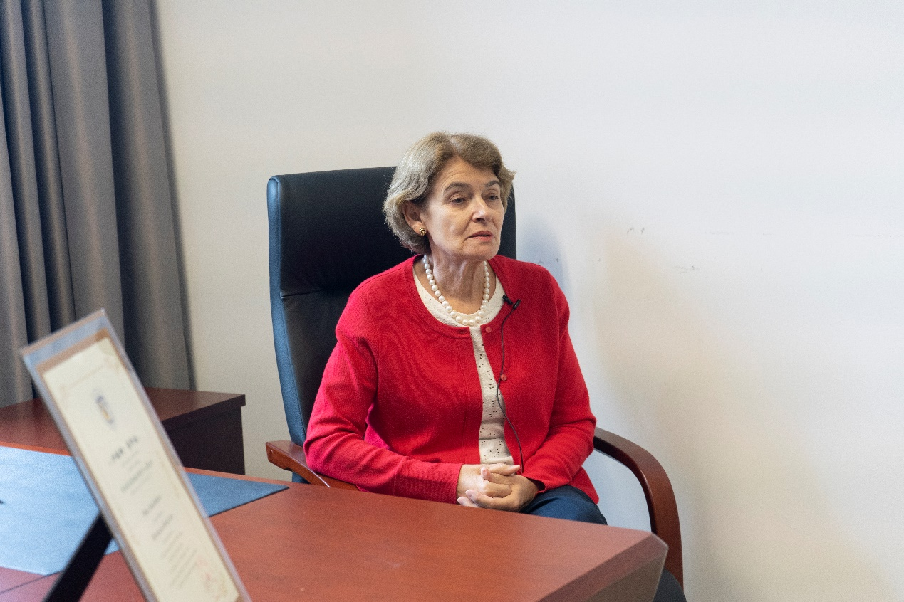 聯合國教科文組織前總干事伊琳娜·博科娃接受人民網采訪。人民網 常沙攝