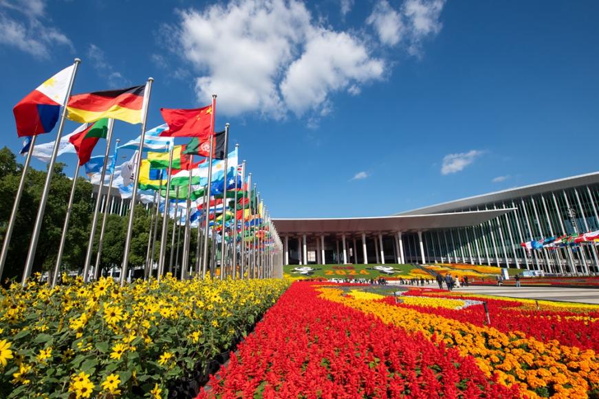 第七屆中國(guó)國(guó)際進(jìn)口博覽會(huì)會(huì)場(chǎng)。人民網(wǎng)記者 翁奇羽攝