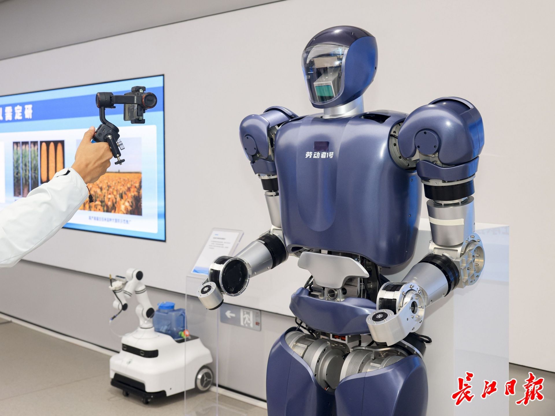 格藍若人形機器人。長江日報記者胡冬冬 攝