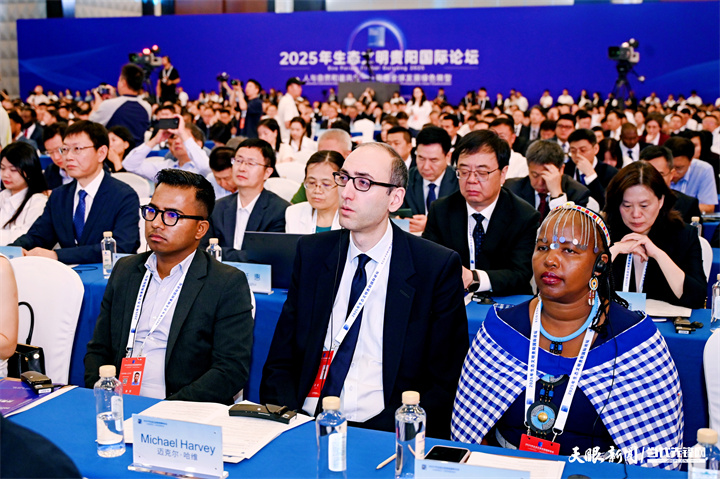 2025年7月5日，以“人與自然和諧共生——共商全球發(fā)展綠色轉(zhuǎn)型”為主題的2025年生態(tài)文明貴陽國際論壇在貴陽隆重開幕。圖為與會嘉賓認真聽會。貴州日報天眼新聞記者 劉楊 攝.jpg