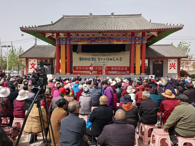 “一元劇場”下鄉(xiāng)演出現(xiàn)場（資料圖）。代九奎攝