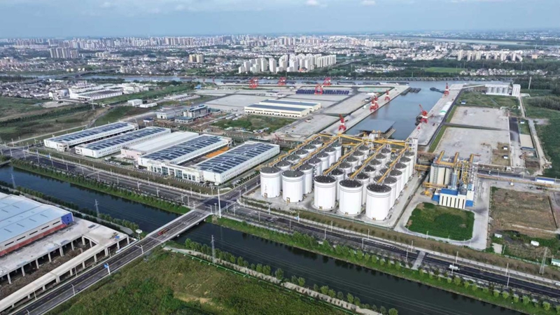 航拍黃碼港產(chǎn)業(yè)園。蔣童攝