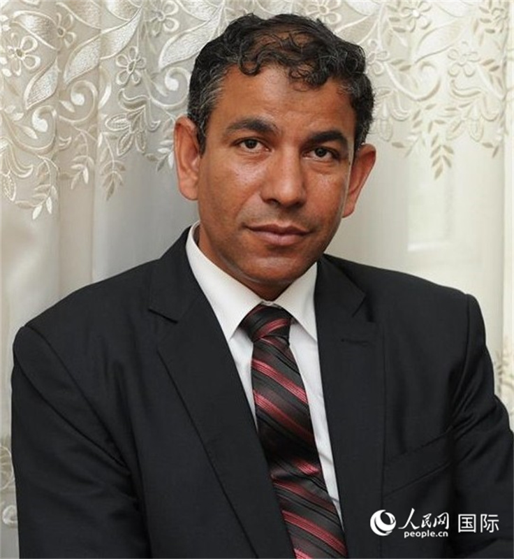 埃及著名中國和亞洲問題專家德拉比克。人民網(wǎng)記者 黃培昭攝