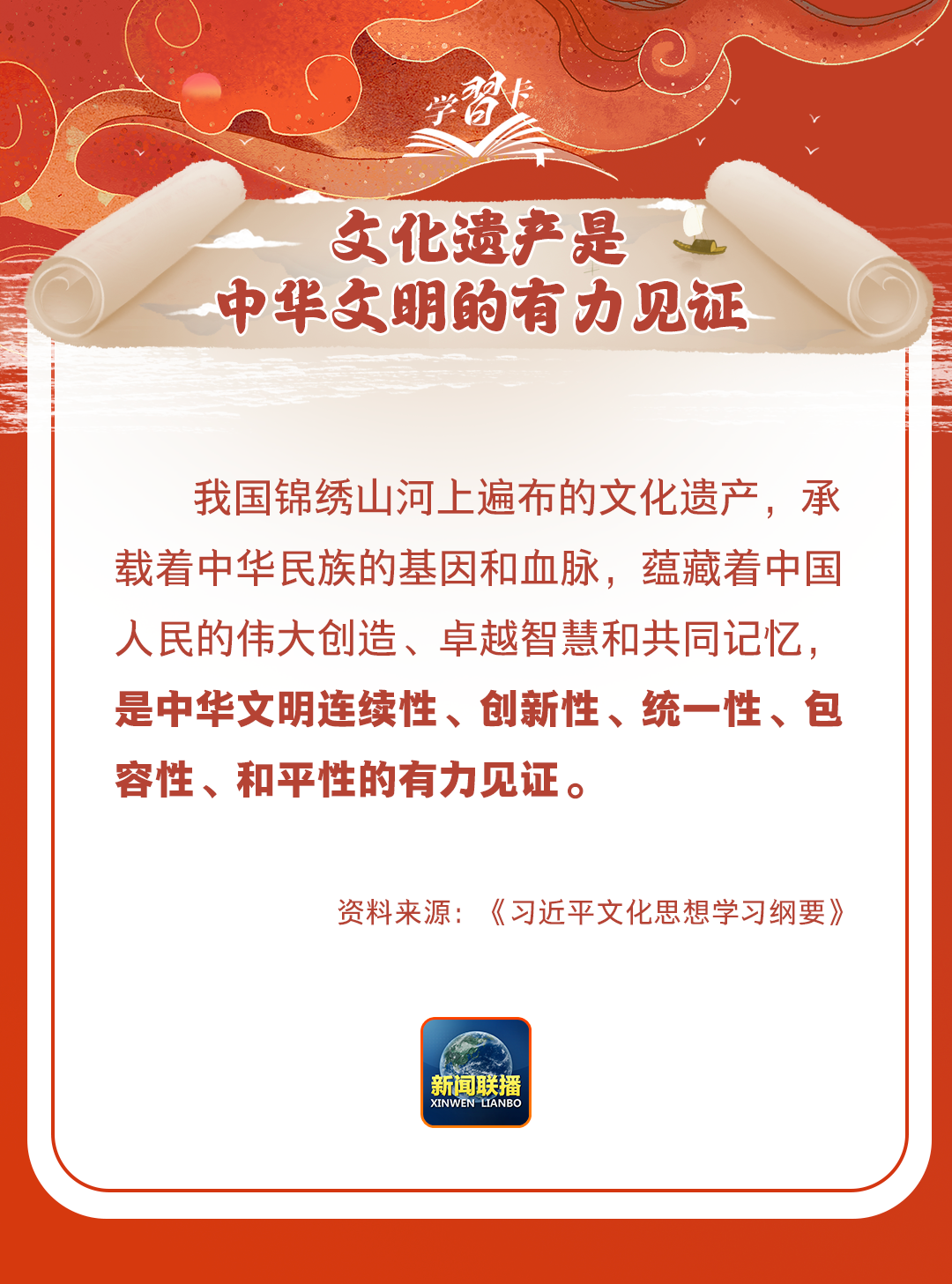 學(xué)習(xí)卡丨守護(hù)好中華民族的文化瑰寶！