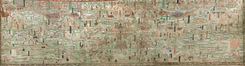 莫高窟第61窟五臺山圖。