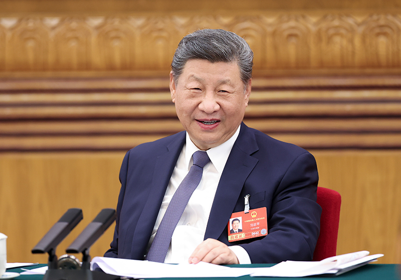 2026年3月5日下午，中共中央總書記、國家主席、中央軍委主席習(xí)近平參加他所在的十四屆全國人大四次會(huì)議江蘇代表團(tuán)審議。