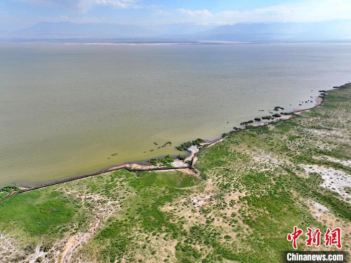 圖為航拍都蘭湖國(guó)家濕地公園?！∑钤鲚?攝