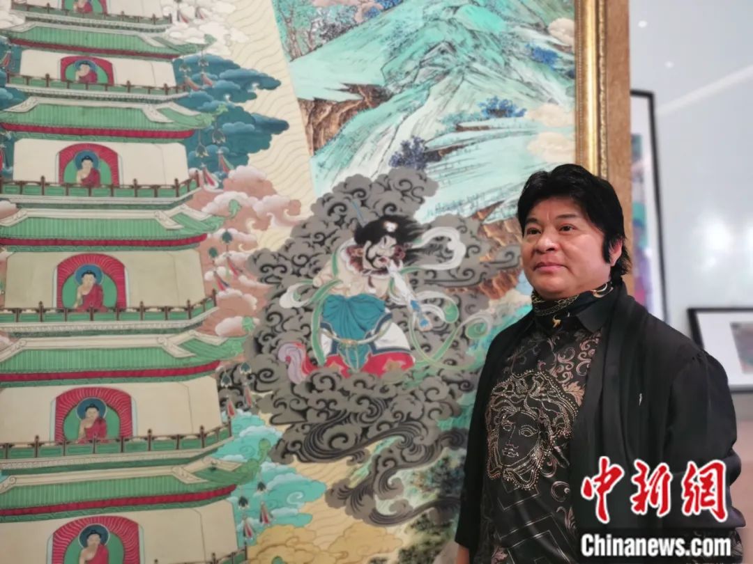 國家一級美術(shù)師劉觖。張?zhí)砀?攝