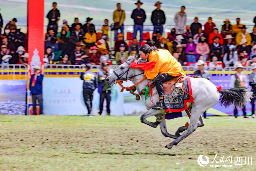 馬術(shù)表演現(xiàn)場。洛絨尼瑪攝