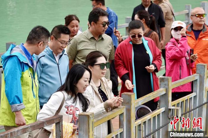 全國(guó)新的社會(huì)階層人士服務(wù)團(tuán)考察林芝巴河鎮(zhèn)生態(tài)保護(hù)項(xiàng)目?！∧岈?shù)┰龉﹫D