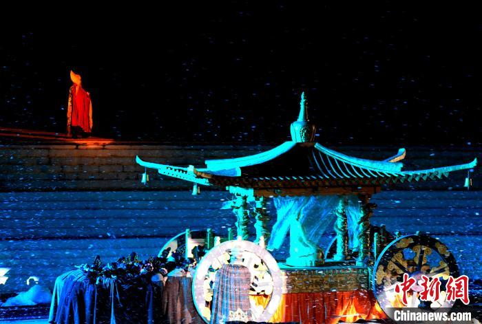 3月17日，西藏拉薩，《文成公主》大型史詩劇演出現(xiàn)場(chǎng)?！±盍?攝