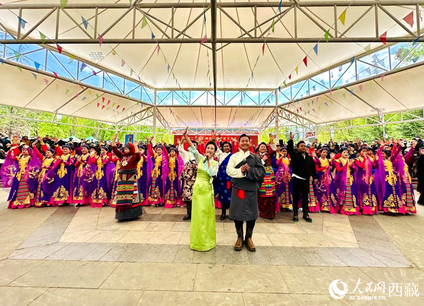 演出活動(dòng)結(jié)束。人民網(wǎng) 次仁羅布攝