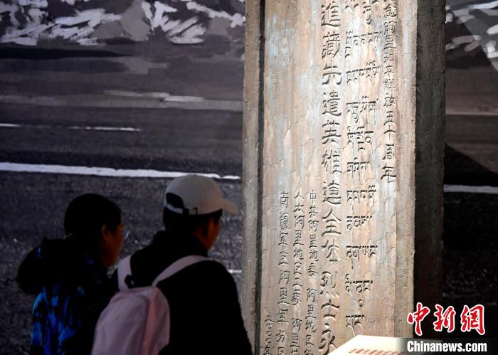 圖為5月18日，觀眾正在欣賞展覽?！±盍?攝