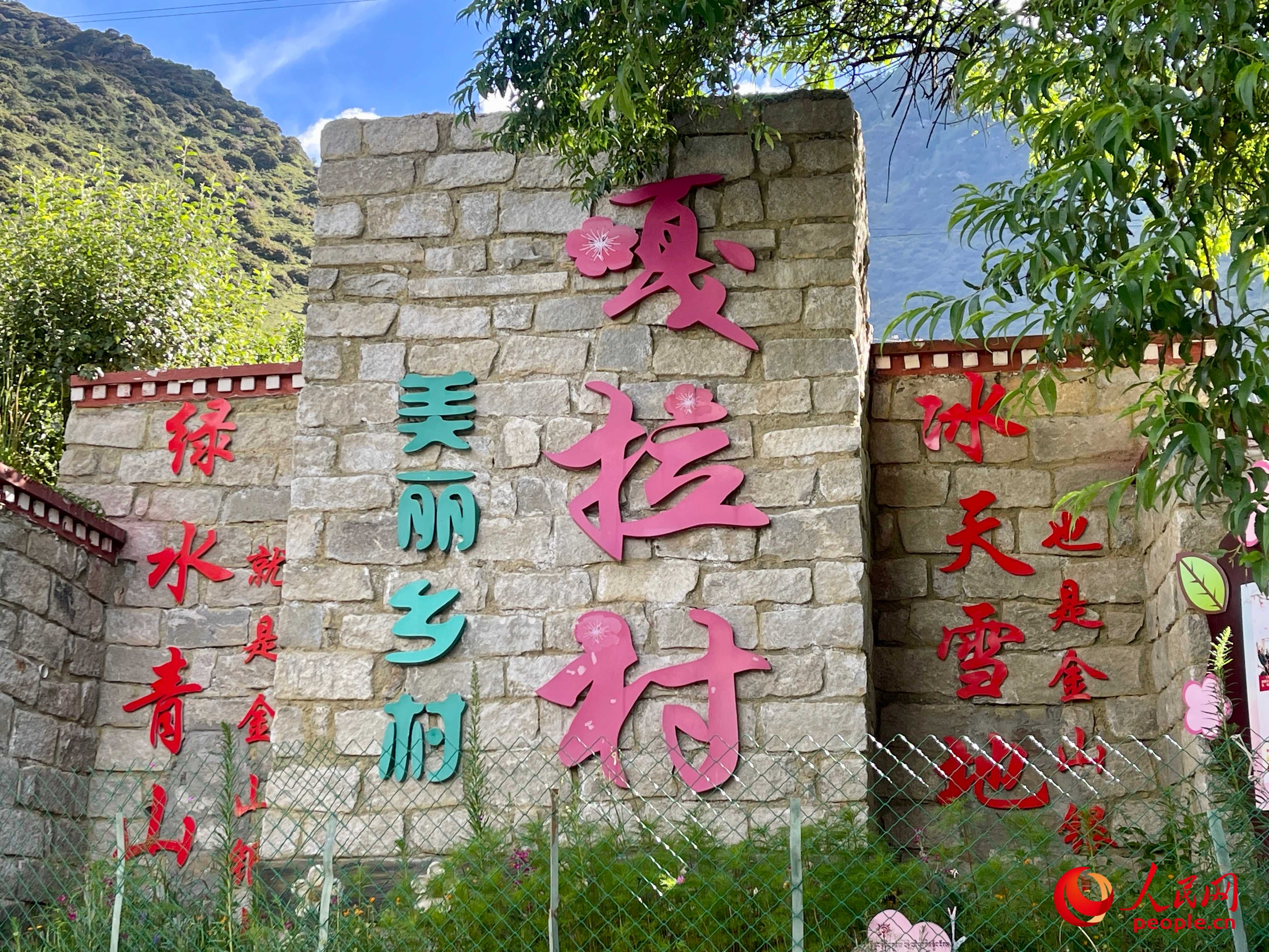 林芝鎮(zhèn)嘎拉村。人民網(wǎng) 周靜圓攝