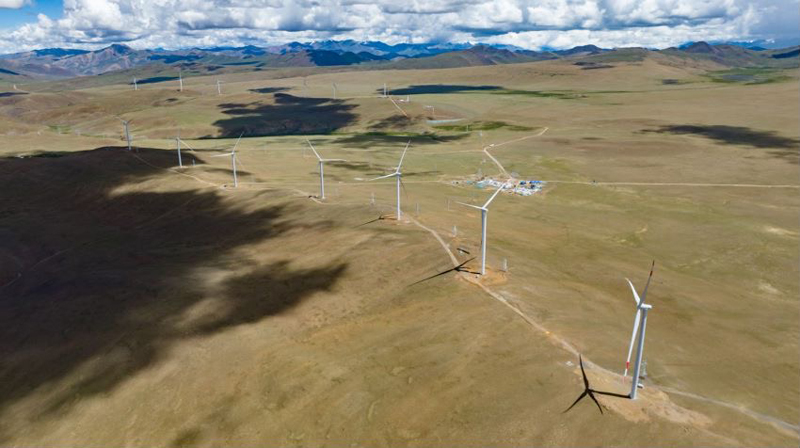 西藏措美哲古風(fēng)電場(chǎng)。受訪者供圖