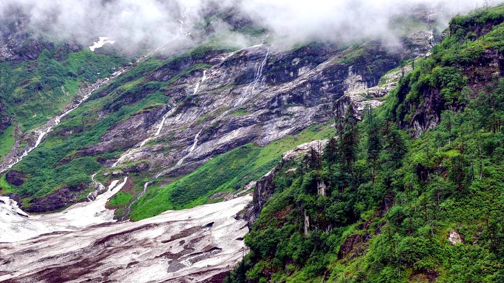 磅礴的河流滋養(yǎng)著山間草木。張澤坤攝