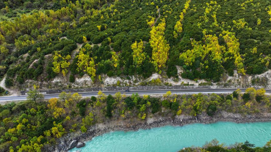 去往墨脫的路上，秋色正明。張澤坤攝