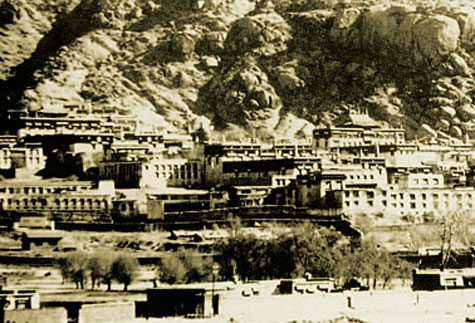 20世紀50年代以前的色拉寺全景